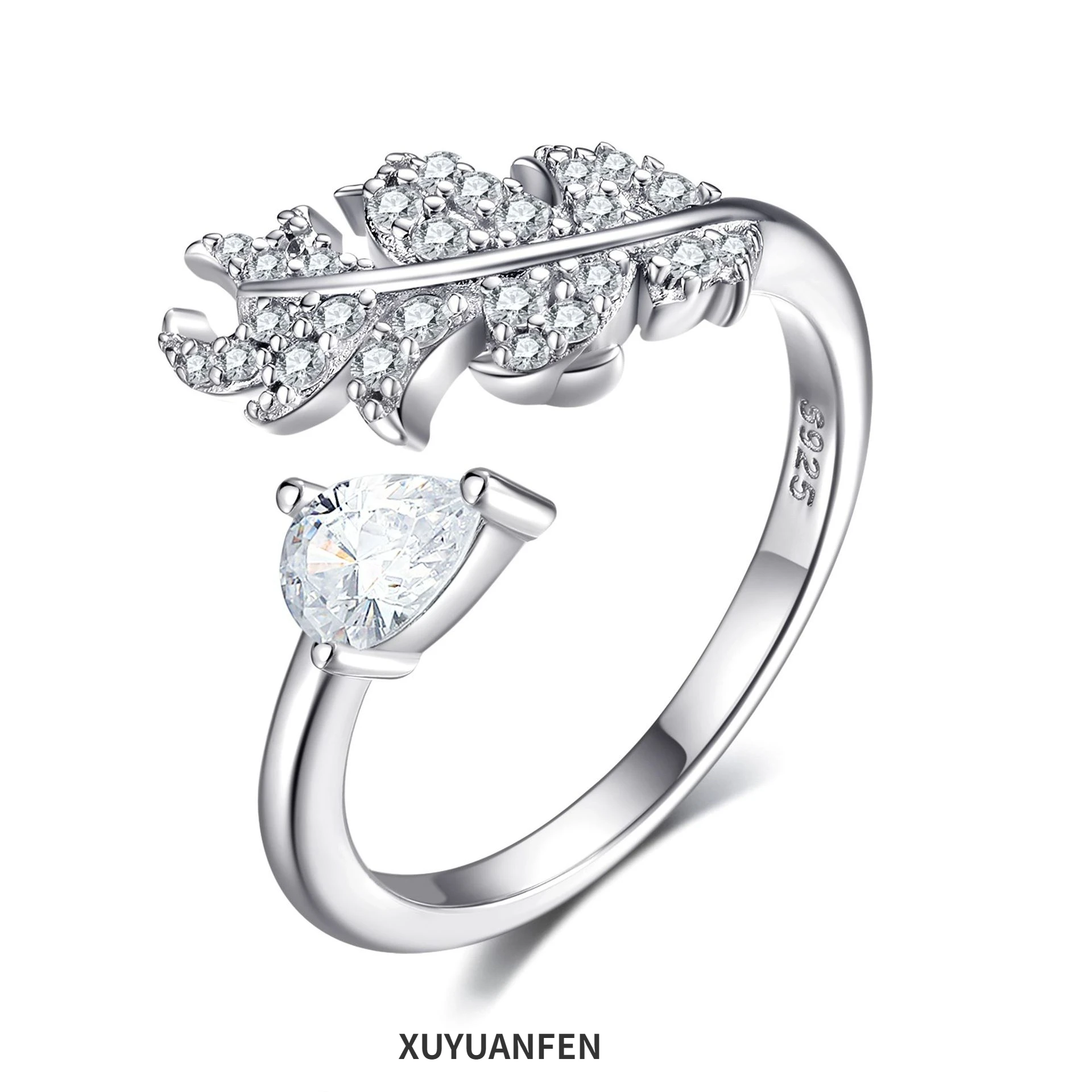 

XUYUANFENS925 Sterling Silver Open Ring with A High Sense Brand and Same Style Xiangjia Live Women's Ring, European and American