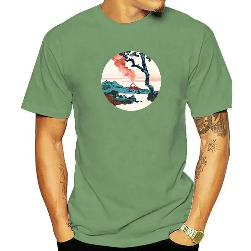 Мужская футболка с принтом Hokusai View Of Fuji, модная свободная футболка, простая Винтажная футболка, крутые мужские футболки оверсайз 
Мужская футболка с принтом Hokusai View Of Fuji, модная свободная футболка, простая Винтажная футболка, крутые мужские футболки оверсайз