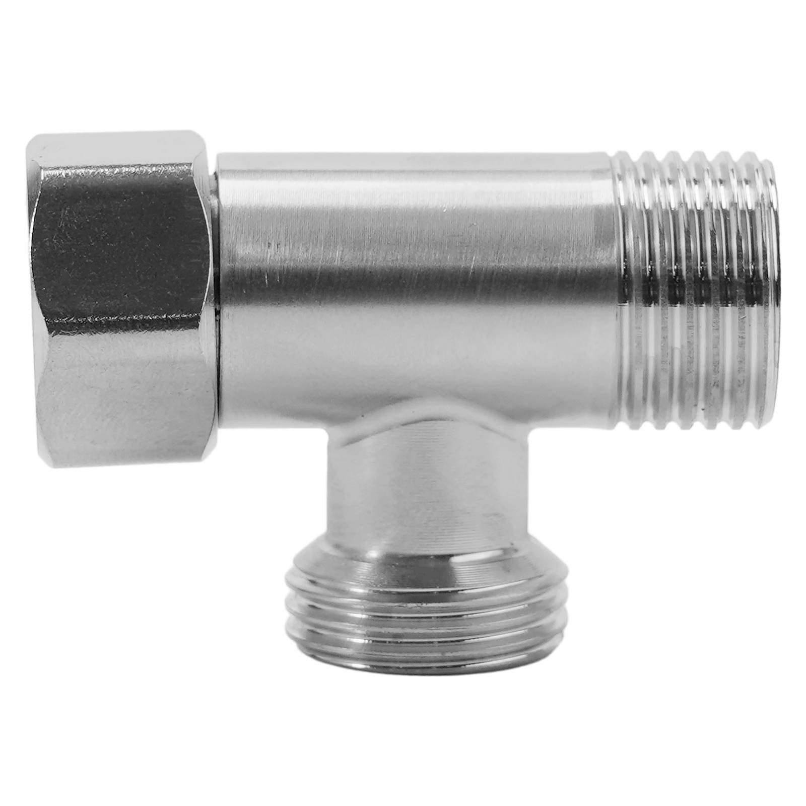 Stainless Steel Diverter Valve T-shape 3 Fitting For Connecting Angle Valve Hose Faucet Shower G1/2 Inch Thread Connector
Stainless Steel Diverter Valve T-shape 3 Fitting For Connecting Angle Valve Hose Faucet Shower G1/2 Inch Thread Connector