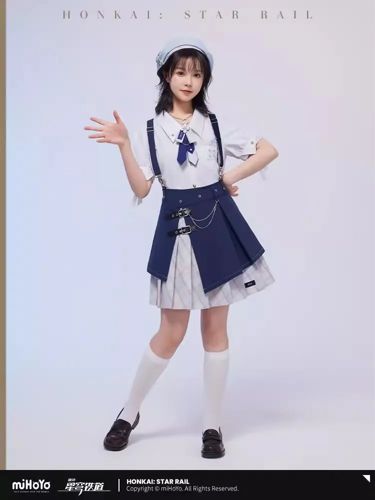 

Pre Sale miHoYo Official Honkai Star Rail March 7th Theme Impression Series Short sleeved shirt Cosplay Fashion Costume Gifts