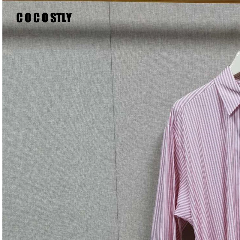 

COCOCSTLY 2024 Summer New Fashion Stripes Mini Dress Women Casual Drop-shoulder sleeve Lace-Up Irregular Polo collar Dreeees