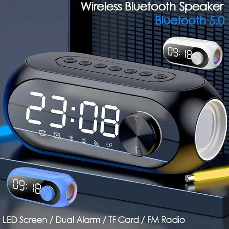 Digital LED Mirror Alarm Clock Wireless Bluetooth 5.0 Portable Speaker FM Radio USB Charging Music Player for Christmas Present
Digital LED Mirror Alarm Clock Wireless Bluetooth 5.0 Portable Speaker FM Radio USB Charging Music Player for Christmas Present
