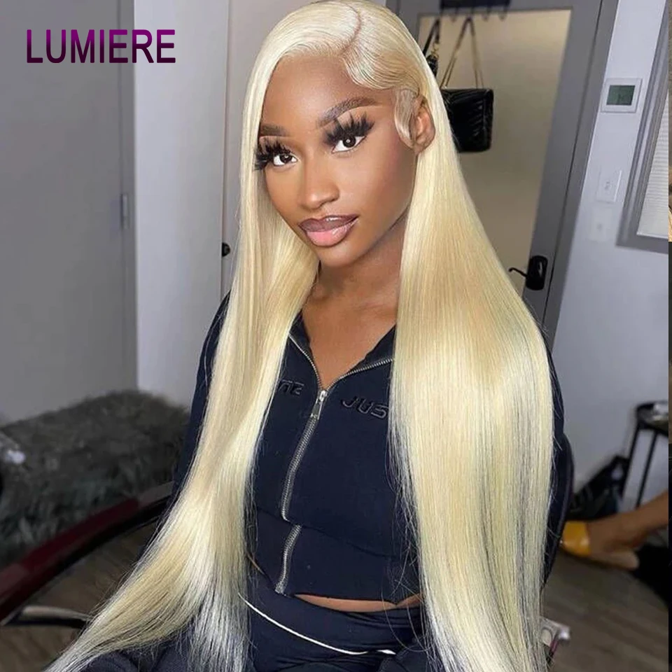 

Lumiere 613 HD Lace Frontal Wig 13x4 Transparent Lace Honey Blonde Pre Plucked Straight Lace Front Human Hair Wigs For Women