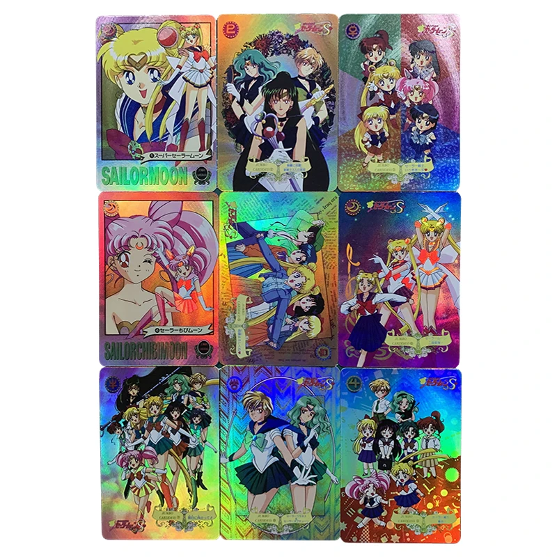 Diy 9Pcs/set Tsukino Usagi Flash Cards Hino Rei Mizuno Ami Chibiusa Diy Gift Toy Game Anime Collection Cards
Diy 9Pcs/set Tsukino Usagi Flash Cards Hino Rei Mizuno Ami Chibiusa Diy Gift Toy Game Anime Collection Cards
