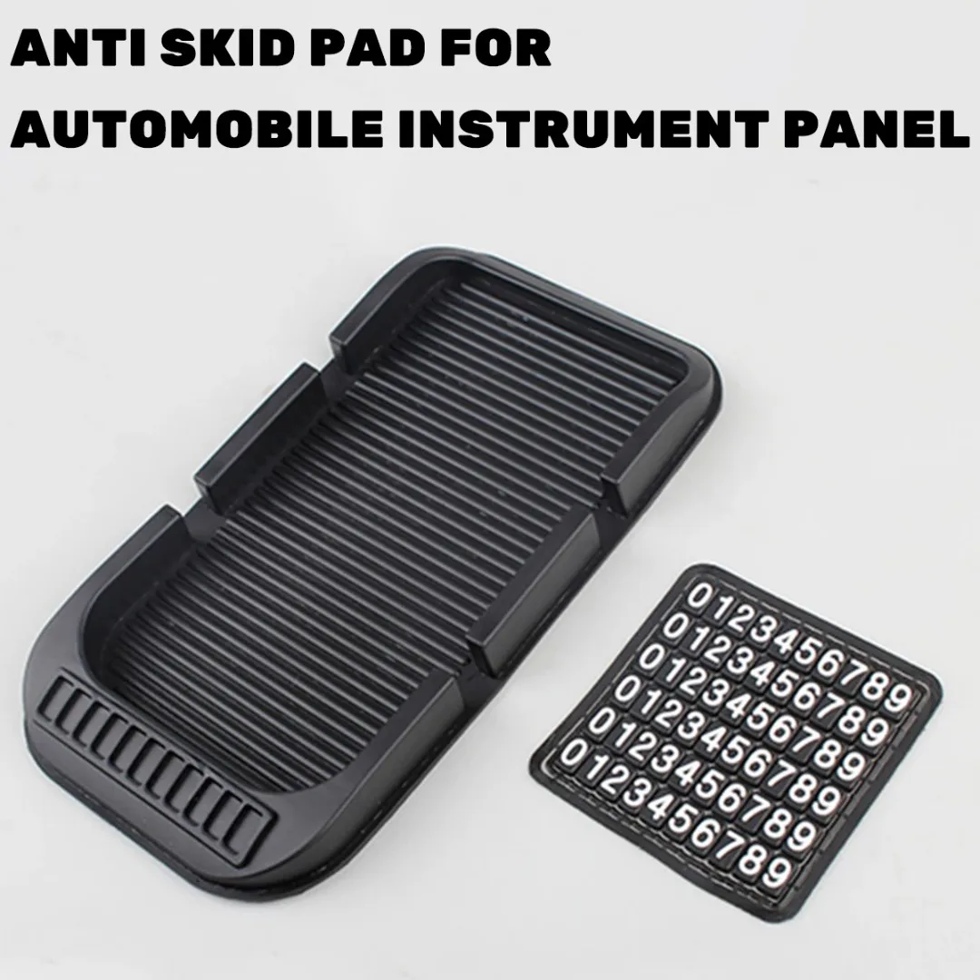 1pc Non-slip Car Dashboard Mat Holder Silicagel Phone Holder With 0-9 Number Double Card Slot Pad Stand Multi-function Mat Mount
1pc Non-slip Car Dashboard Mat Holder Silicagel Phone Holder With 0-9 Number Double Card Slot Pad Stand Multi-function Mat Mount