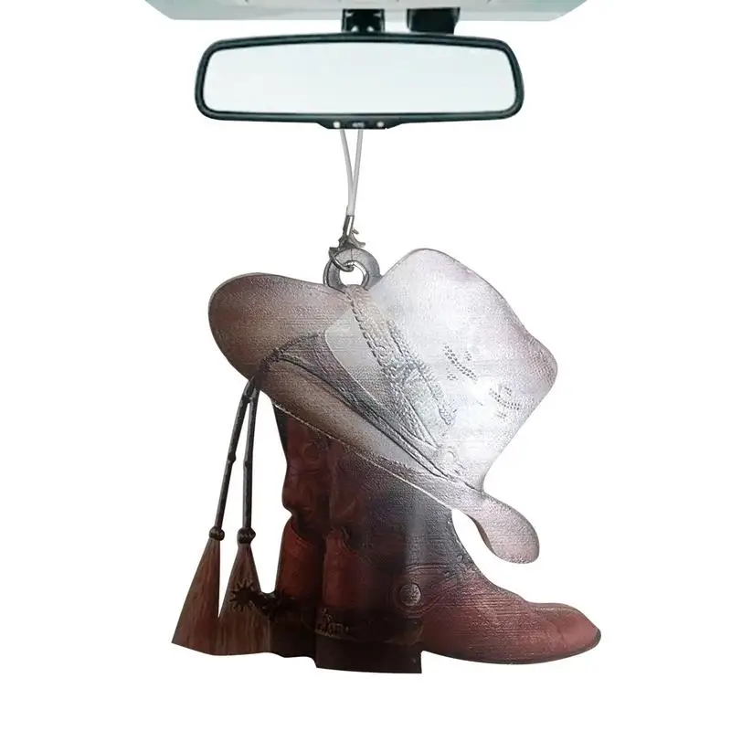 Car Rear View Mirror Pendant Arcylic Hangings Car Accessories Car Ornament Gift Craft Decor Sling Design Cowboy Boots And Hats
Car Rear View Mirror Pendant Arcylic Hangings Car Accessories Car Ornament Gift Craft Decor Sling Design Cowboy Boots And Hats