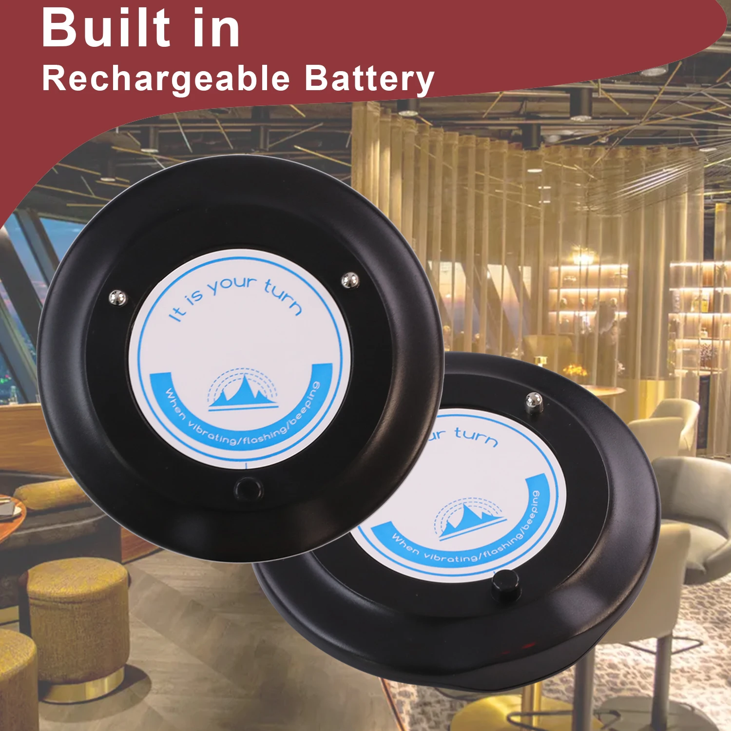 Wireless Restaurant Pager System Dual Charging Base Wireless Calling System Coaster For Food Truck Church Clinic Coffee Shop Wireless Restaurant Pager System Dual Charging Base Wireless Calling System Coaster For Food Truck Church Clinic Coffee Shop