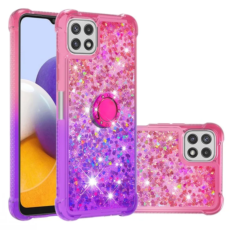 Glitter Ring Case For Samsung Galaxy A32 A22 A52 A72 A12 A82 A02 Gradient Quicksand Silicone Cover for Samsung Galaxy S21 FE
Glitter Ring Case For Samsung Galaxy A32 A22 A52 A72 A12 A82 A02 Gradient Quicksand Silicone Cover for Samsung Galaxy S21 FE