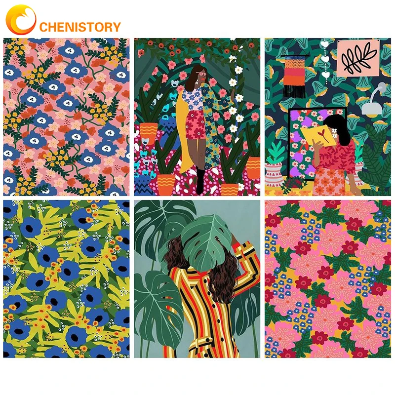 CHENISTORY DIY Oil Painting By Numbers Kits 60x75cm Flowers Picture Of Coloring By Numbers On Canvas Frameless Digital Painting
CHENISTORY DIY Oil Painting By Numbers Kits 60x75cm Flowers Picture Of Coloring By Numbers On Canvas Frameless Digital Painting