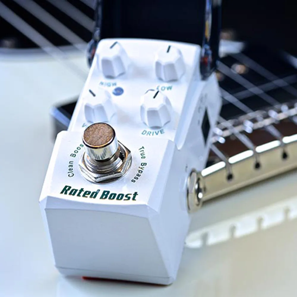 Флуоресцентная педаль для электрогитары с номинальным увеличением +-12 дБ педаль для создания низких эффектов эквалайзера, запчасти для настоящей байпационной гитары, аксессуары