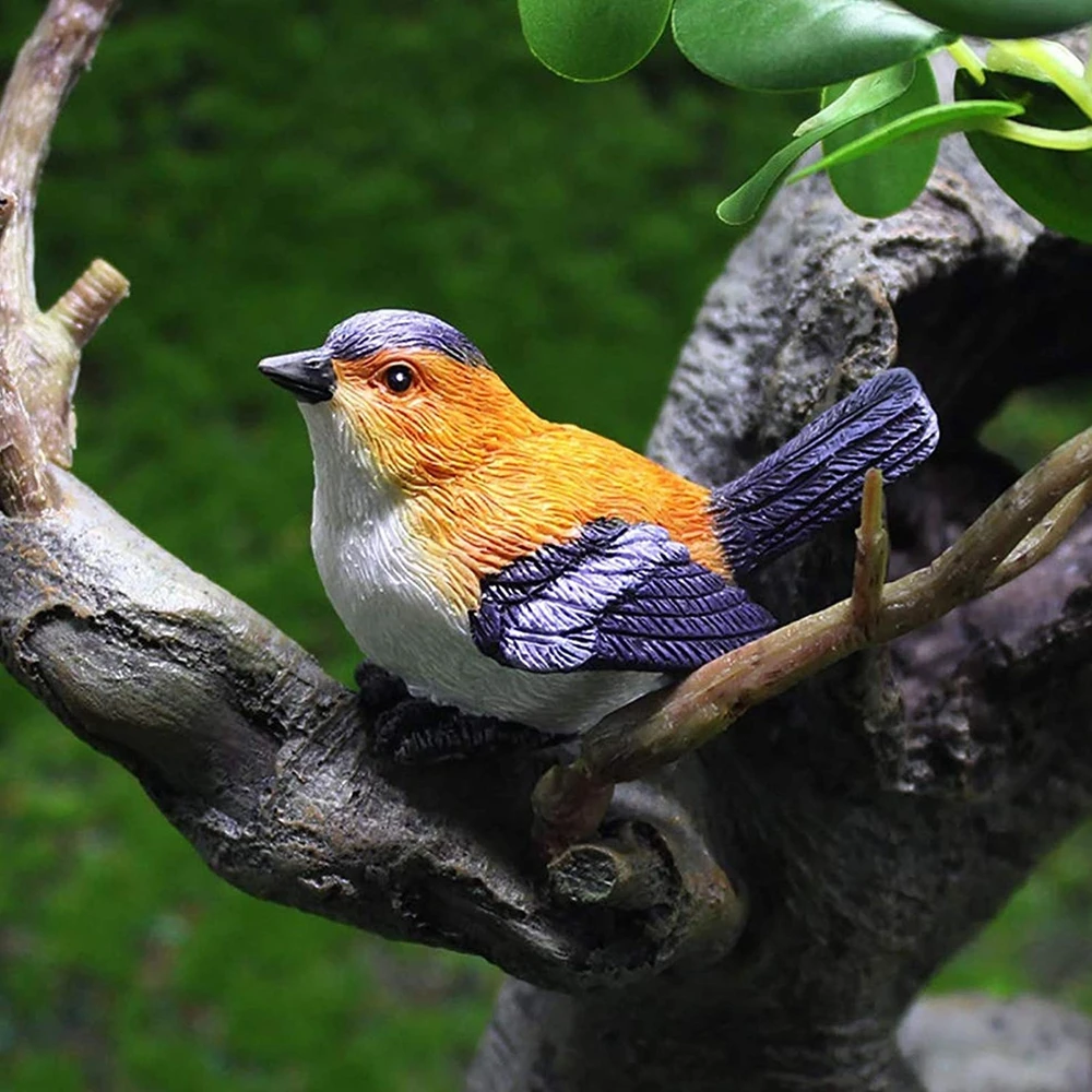 

DIY Dollhouse Bonsai Ornaments Little Birds Animal Model Miniature Figurines Micro Landscape Fairy Garden Decor Home Decor