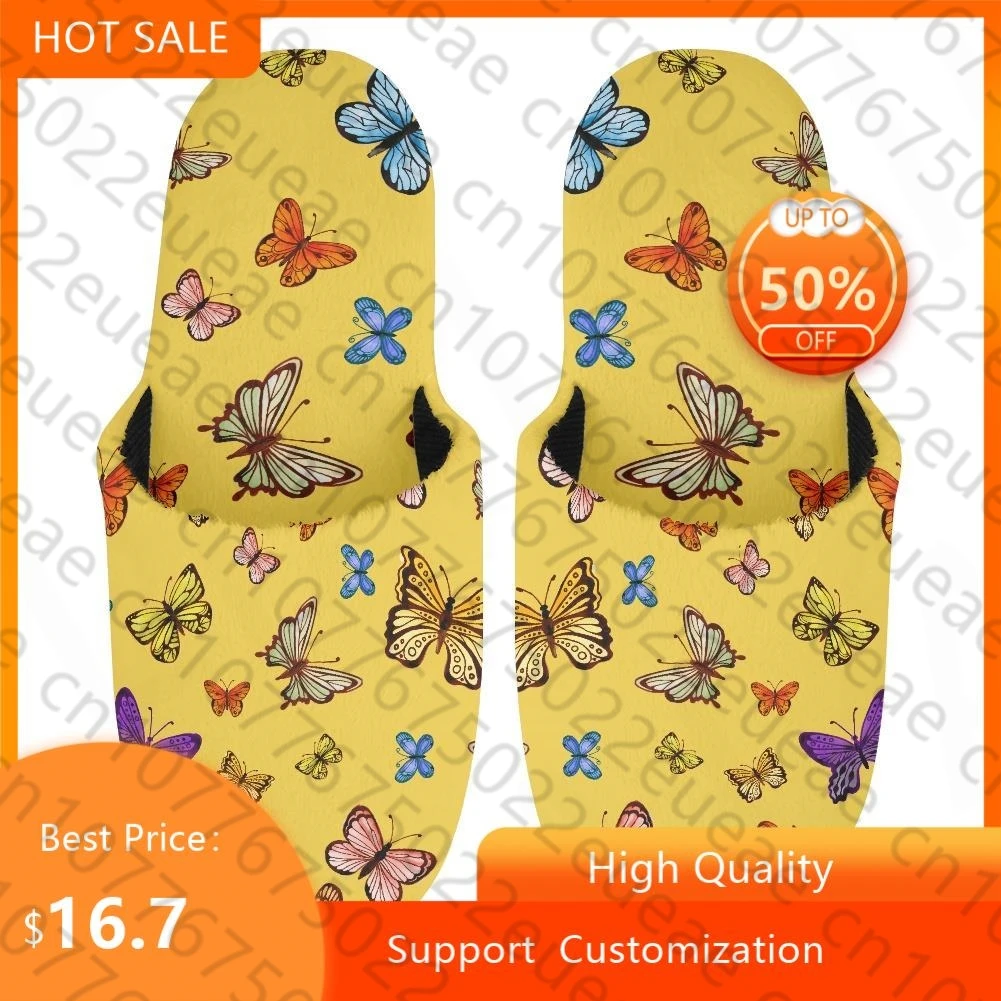 Нескользящие зимние мужские тапочки с принтом бабочки, из хлопка
Нескользящие зимние мужские тапочки с принтом бабочки, из хлопка