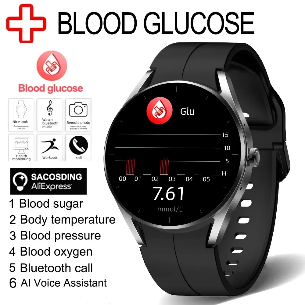 2023 PPG+ECG Blood Sugar Heart Rate Smartwatch Men HD Bluetooth Call Sports Voice Assistant Health Watch Women For Android IOS
2023 PPG+ECG Blood Sugar Heart Rate Smartwatch Men HD Bluetooth Call Sports Voice Assistant Health Watch Women For Android IOS