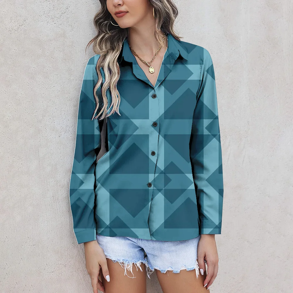 Women's Shirts & Blouses Blue Geometric Line Print Button Casual Long Sleeve Shirt Fit 2024 Summer Female Clothing Blouses Tops
Women's Shirts & Blouses Blue Geometric Line Print Button Casual Long Sleeve Shirt Fit 2024 Summer Female Clothing Blouses Tops