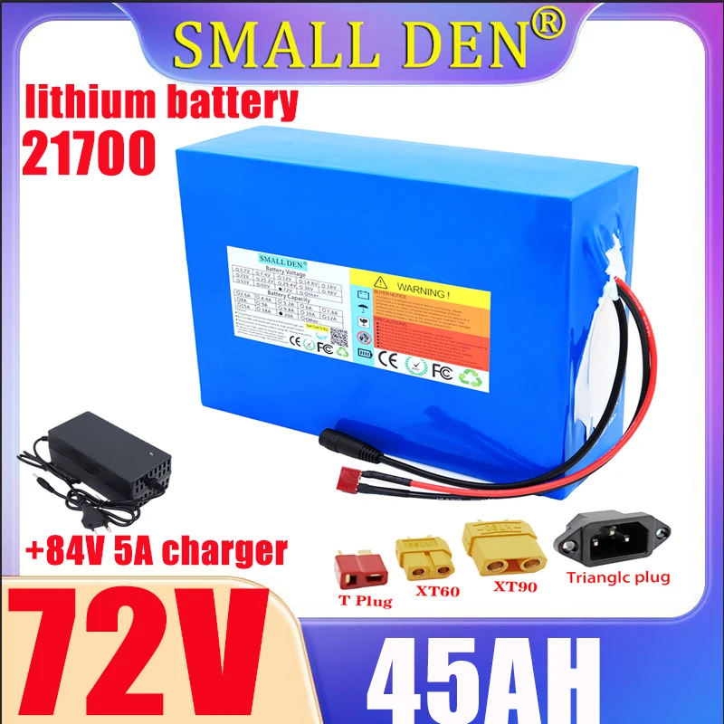 72V 45Ah 21700 20S9P Lithium Battery Pack BMS 3500W Motorcycle High Power and Large Capacity Rechargeable Battery tax exempt
72V 45Ah 21700 20S9P Lithium Battery Pack BMS 3500W Motorcycle High Power and Large Capacity Rechargeable Battery tax exempt