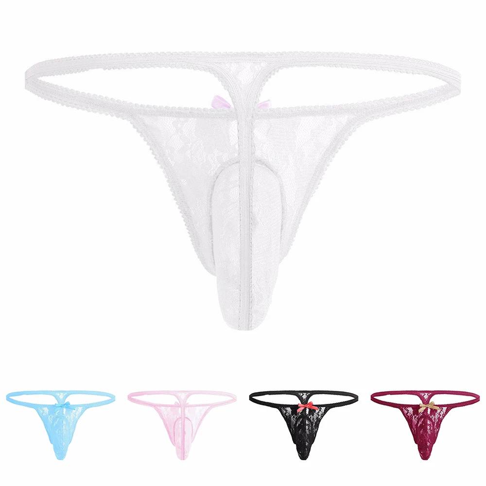 Mens Thongs Sexy Panties Mesh Underpants Breathable Underwear Bow Big Pouch Lace G-Strings Shorts Sissy Sensual Lingerie
Mens Thongs Sexy Panties Mesh Underpants Breathable Underwear Bow Big Pouch Lace G-Strings Shorts Sissy Sensual Lingerie