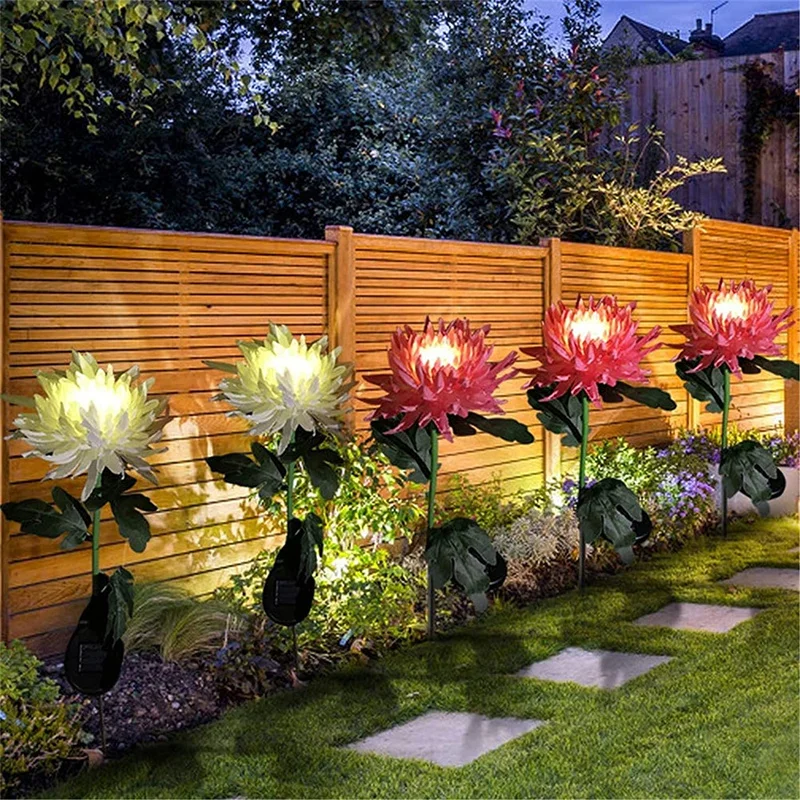 LED Solar Chrysanthemum Lights Rechargeable Garden Lights Outdoor Waterproof Landscape Lights for Pathway Wedding Backyard
LED Solar Chrysanthemum Lights Rechargeable Garden Lights Outdoor Waterproof Landscape Lights for Pathway Wedding Backyard