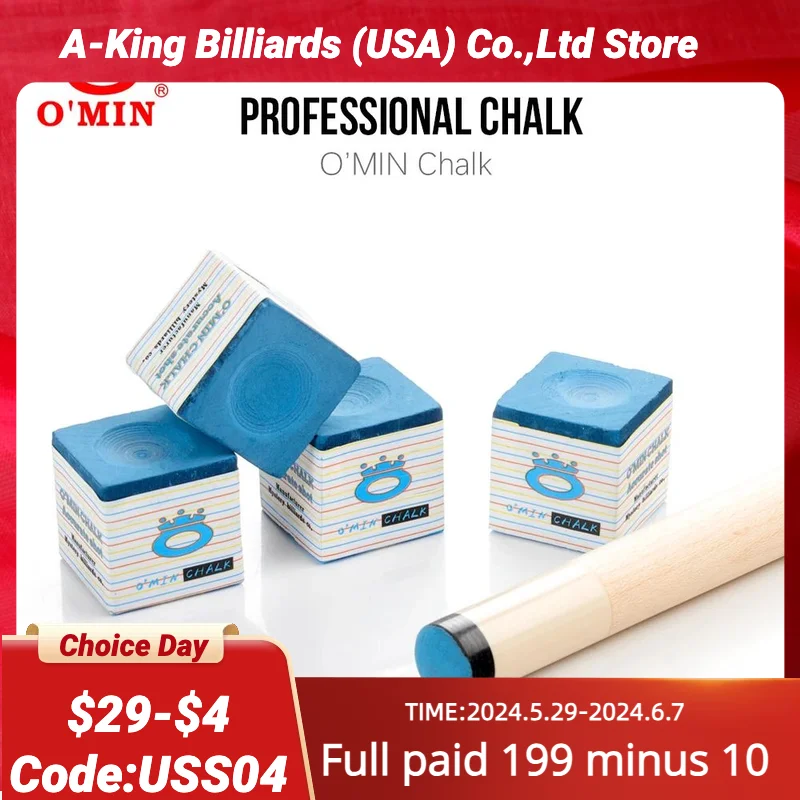 OMIN Chalk Oily Blue 5 Pieces Professional Chalk Easy to Powder High Quality Chalk Strong Friction Smooth Billiard Accessories
OMIN Chalk Oily Blue 5 Pieces Professional Chalk Easy to Powder High Quality Chalk Strong Friction Smooth Billiard Accessories
