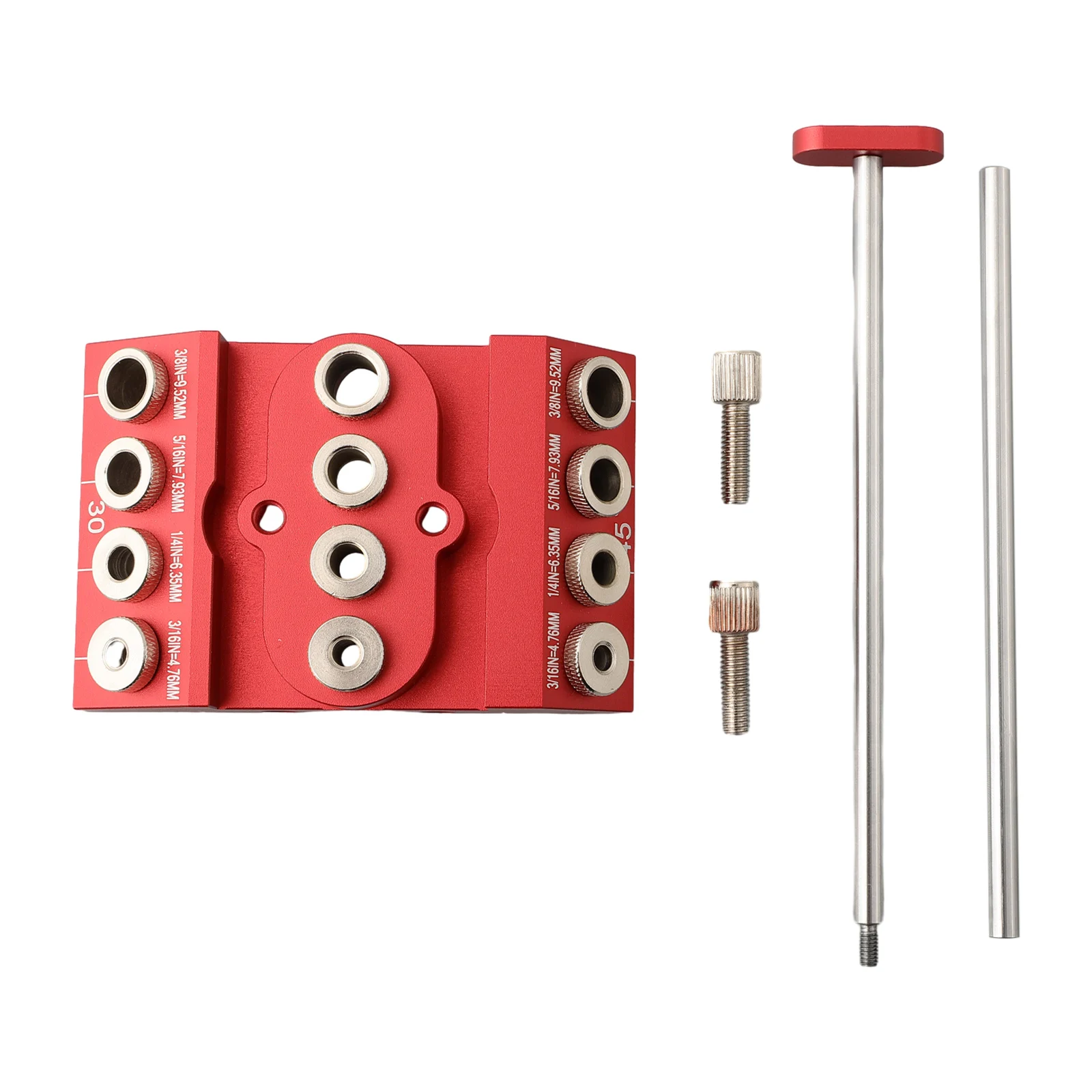 Aluminum Alloy Angle Drill Guide Jig 30 45 90 Degree Angle Doweling Jig for Woodworking with 4 Different Sizes
Aluminum Alloy Angle Drill Guide Jig 30 45 90 Degree Angle Doweling Jig for Woodworking with 4 Different Sizes