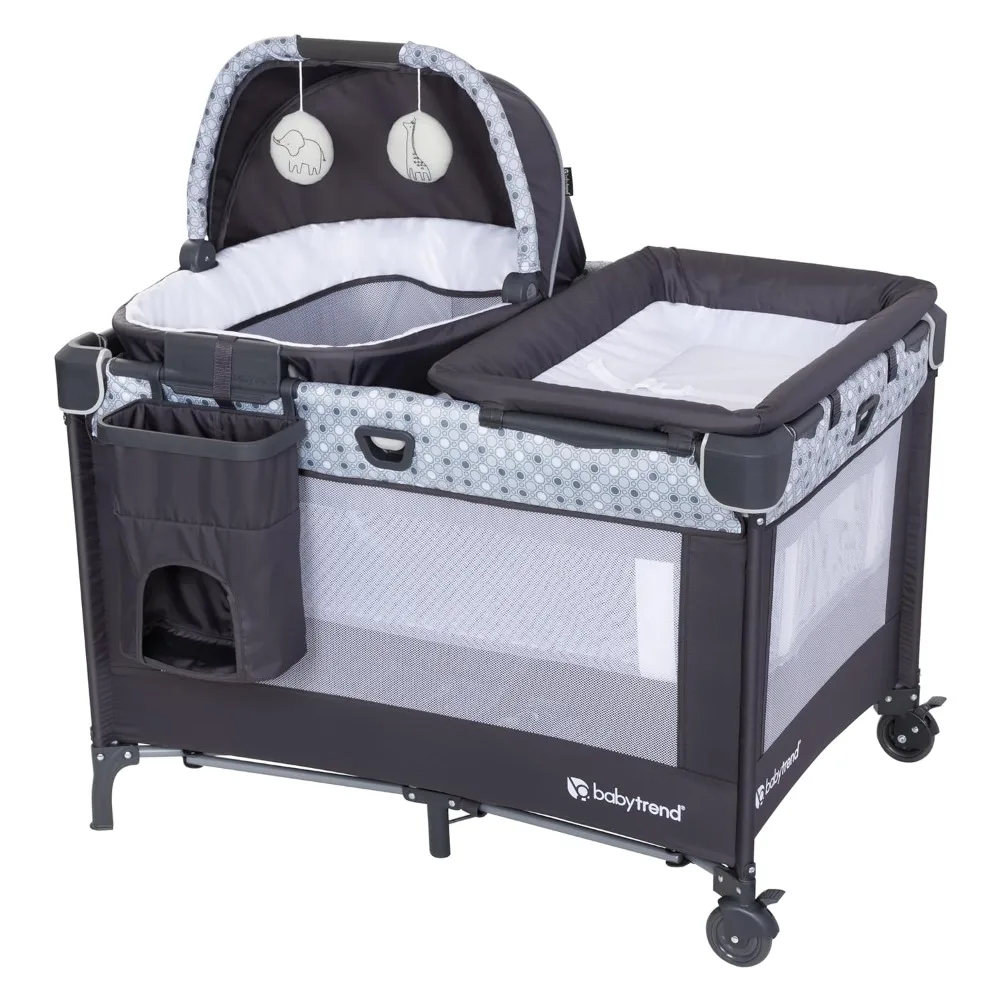 Baby Trend Nursery Suite EZ-Fold Playard with Portable Rocking Lounger and Flip Over Changer
Baby Trend Nursery Suite EZ-Fold Playard with Portable Rocking Lounger and Flip Over Changer