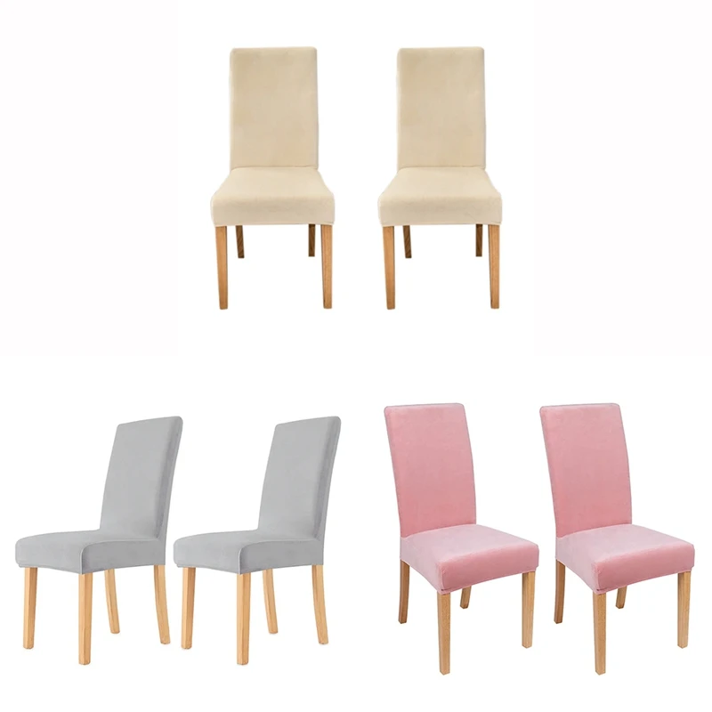 2Pcs Velvet Dining Chair Covers With Elastic For Dining Chairs, For Kitchen Wedding Beige
2Pcs Velvet Dining Chair Covers With Elastic For Dining Chairs, For Kitchen Wedding Beige