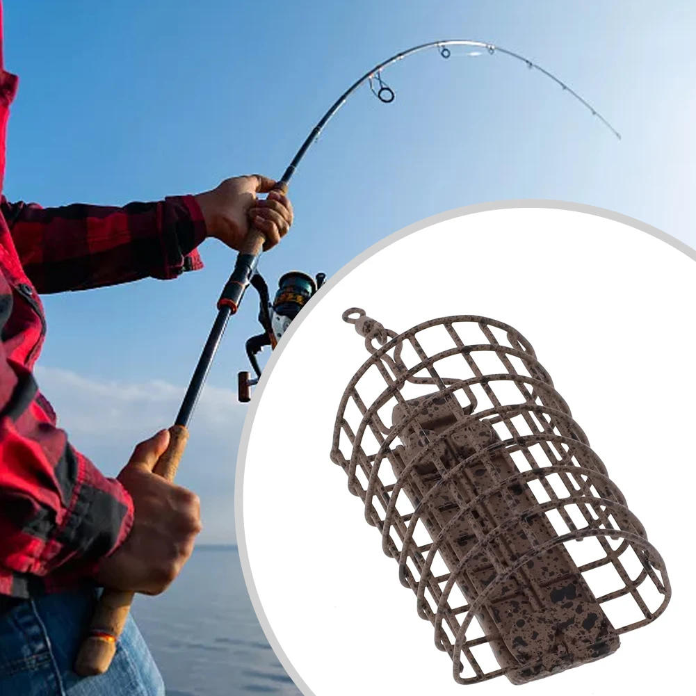 1pc Metal Swivel Feeders Spinnerbaits Thrower 20/30/40/50/60g 45*28cm Carp Ice Fishing Accessories Durable Versatile
1pc Metal Swivel Feeders Spinnerbaits Thrower 20/30/40/50/60g 45*28cm Carp Ice Fishing Accessories Durable Versatile
