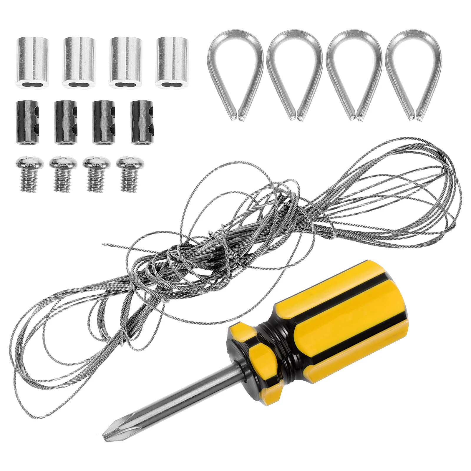 1 Set of Stainless Steel Steel Wire Rope Kit Stainless Steel Wire Wire Cable Set for Outdoor Deck Railing String Lights
1 Set of Stainless Steel Steel Wire Rope Kit Stainless Steel Wire Wire Cable Set for Outdoor Deck Railing String Lights