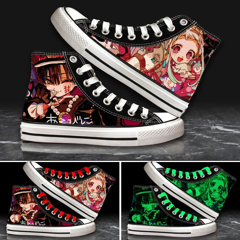 Anime Toilet-Bound Hanako-kun 3D Night Lights Plimsolls Canvas Shoes Yahiro Nene Cosplay Student Sneakers High Top Sport Shoes
Anime Toilet-Bound Hanako-kun 3D Night Lights Plimsolls Canvas Shoes Yahiro Nene Cosplay Student Sneakers High Top Sport Shoes