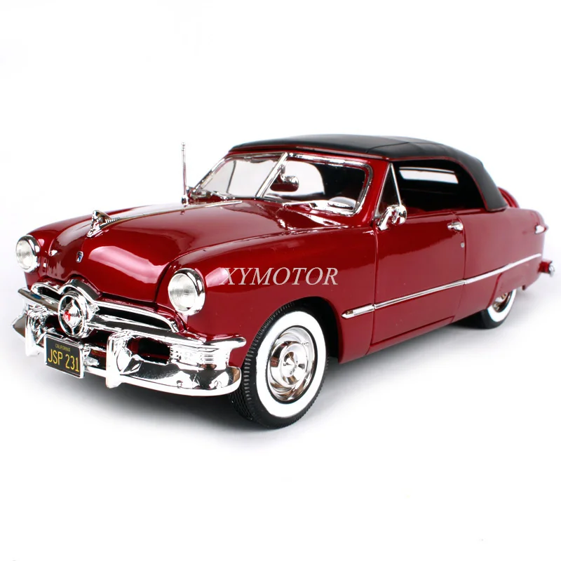 

Maisto 1/18 For Ford Custom 1950 Diecast Model Car Kids Toys Hobby Gifts Display Collection Ornaments Wine red/Coffee