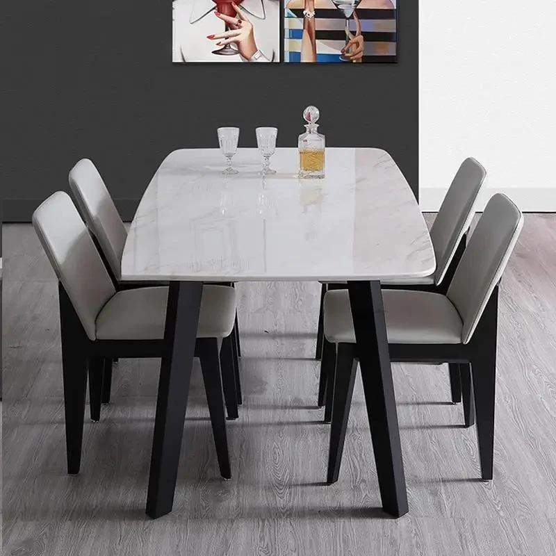 Minimalist Modern Rectangular Dining Table Luxury Italian Type Rock Plate Desktop Table Set Muebles Restaurant Cafe Furniture
Minimalist Modern Rectangular Dining Table Luxury Italian Type Rock Plate Desktop Table Set Muebles Restaurant Cafe Furniture