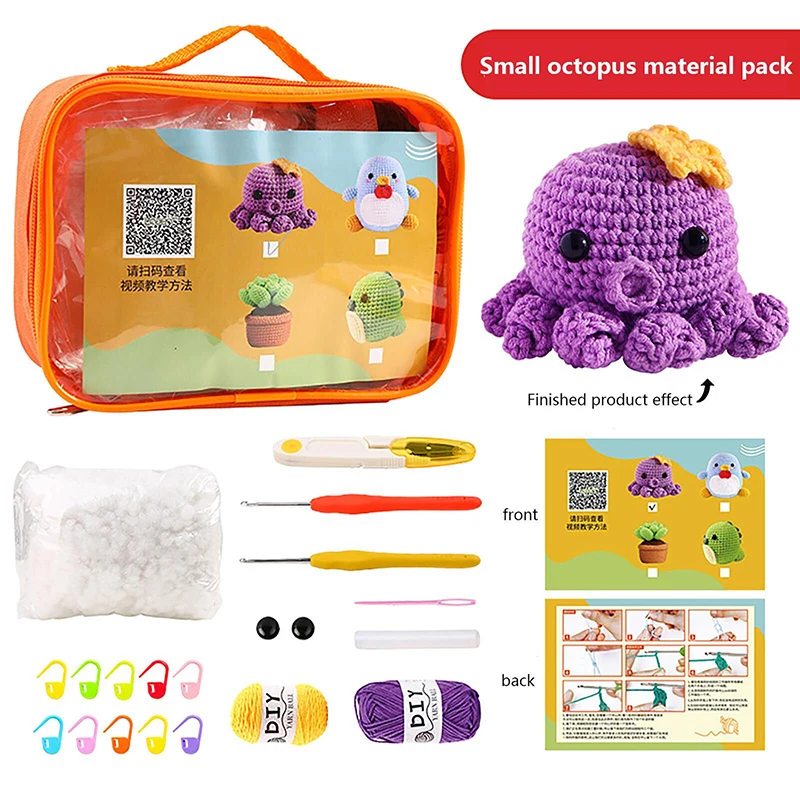 2024 NEW DIY Crochet Animal Kit With Hand Knitting Yarn Needles Plush Doll Easy for Starter Includes Enough Yarn Hook Accessorie
2024 NEW DIY Crochet Animal Kit With Hand Knitting Yarn Needles Plush Doll Easy for Starter Includes Enough Yarn Hook Accessorie