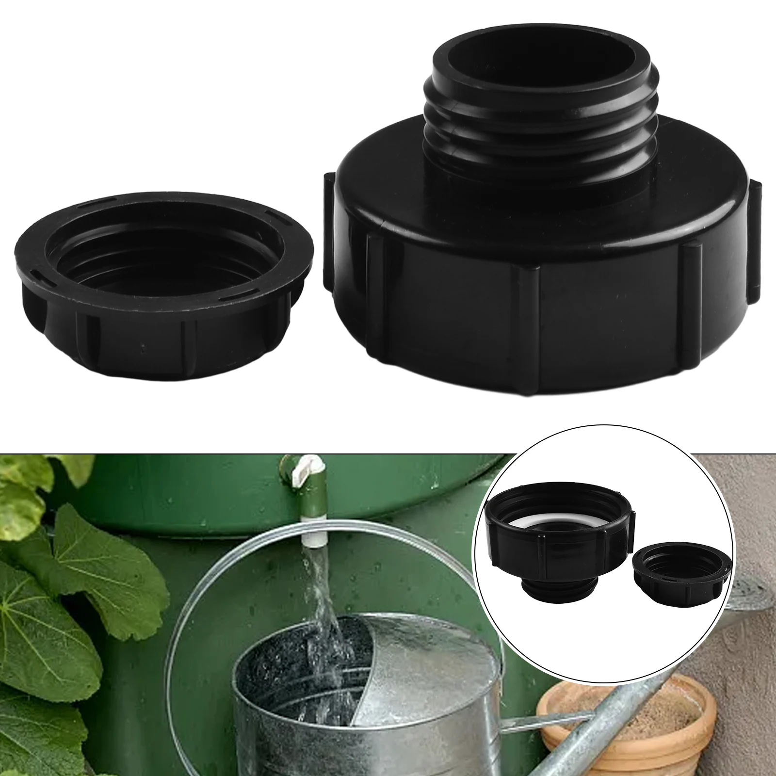 Адаптер резервуара IBC S100x8 для уменьшения грубой резьбы S60x6 с крышкой резервуара, оборудование для полива сада, черная круглая крышка
Адаптер резервуара IBC S100x8 для уменьшения грубой резьбы S60x6 с крышкой резервуара, оборудование для полива сада, черная круглая крышка