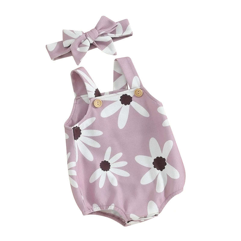 New Born Infant Baby Girls Clothes Sleeveless Sling Romper Floral Printing Suspender Bodysuit Headband Outfits
New Born Infant Baby Girls Clothes Sleeveless Sling Romper Floral Printing Suspender Bodysuit Headband Outfits