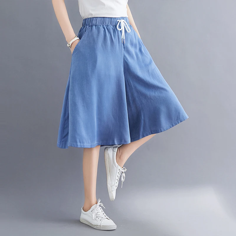 

Japanese Fashion Soft Slouchy Thin Ice Silk Baggy Straight Jeans Wide Leg Pants Women Clothing Female Lady Sexy Casual Culottes