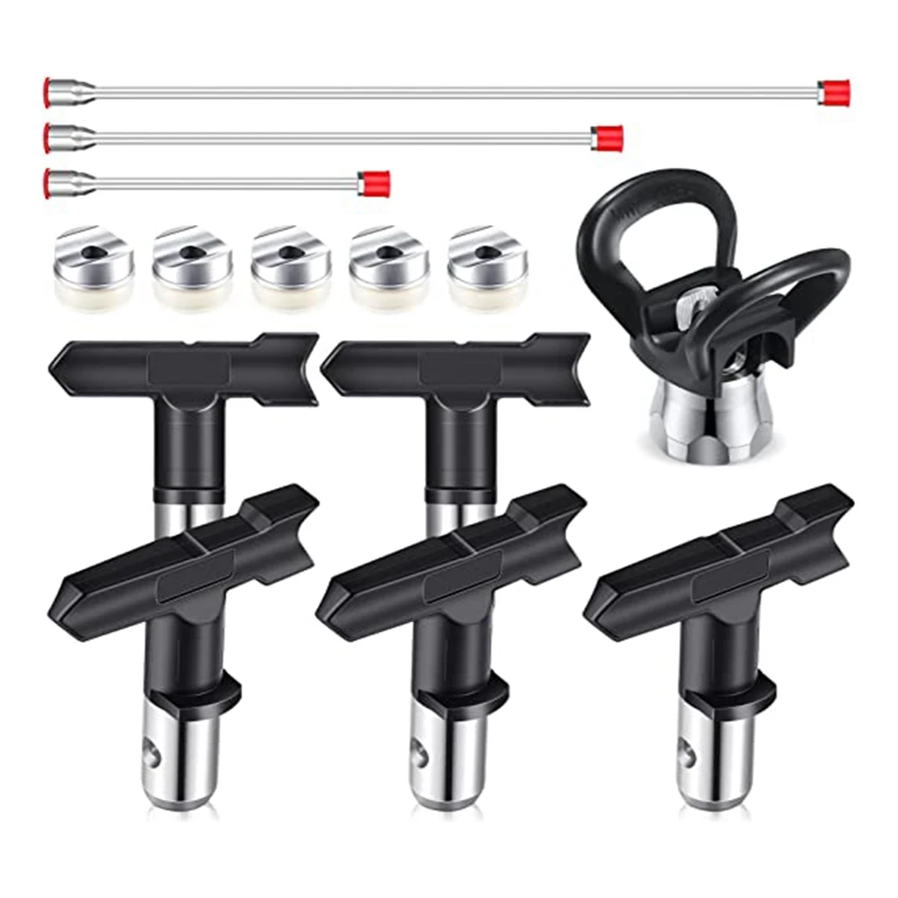 9 Pieces Airless Paint Spray Set for Airless Spraying Machine Paint Accessories (211, 313, 415, 517, 623)
9 Pieces Airless Paint Spray Set for Airless Spraying Machine Paint Accessories (211, 313, 415, 517, 623)