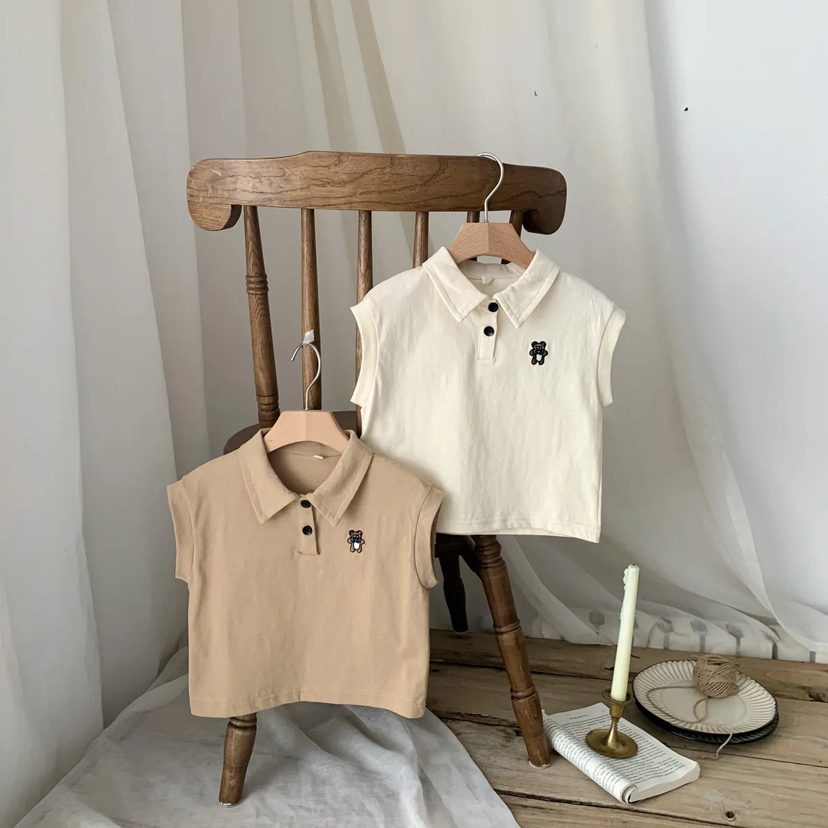 2023 Summer New Baby Sleeveless Vest Cotton Children Lapel T Shirts Boys Casual Polo Shirts Infant Boy Bear Print Vest Tee
2023 Summer New Baby Sleeveless Vest Cotton Children Lapel T Shirts Boys Casual Polo Shirts Infant Boy Bear Print Vest Tee