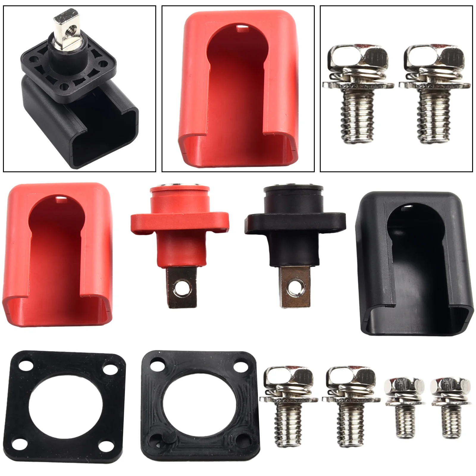 2pcs 150A Copper Lithium Battery Terminal Battery Connector Energy Storage Terminal Block Accessories Electrical Equipment
2pcs 150A Copper Lithium Battery Terminal Battery Connector Energy Storage Terminal Block Accessories Electrical Equipment
