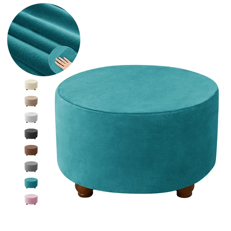 Velvet Round Ottoman Covers Elastic All-inclusive Footrest Stool Covers Spandex Stretch Furniture Protector for Living Room
Velvet Round Ottoman Covers Elastic All-inclusive Footrest Stool Covers Spandex Stretch Furniture Protector for Living Room