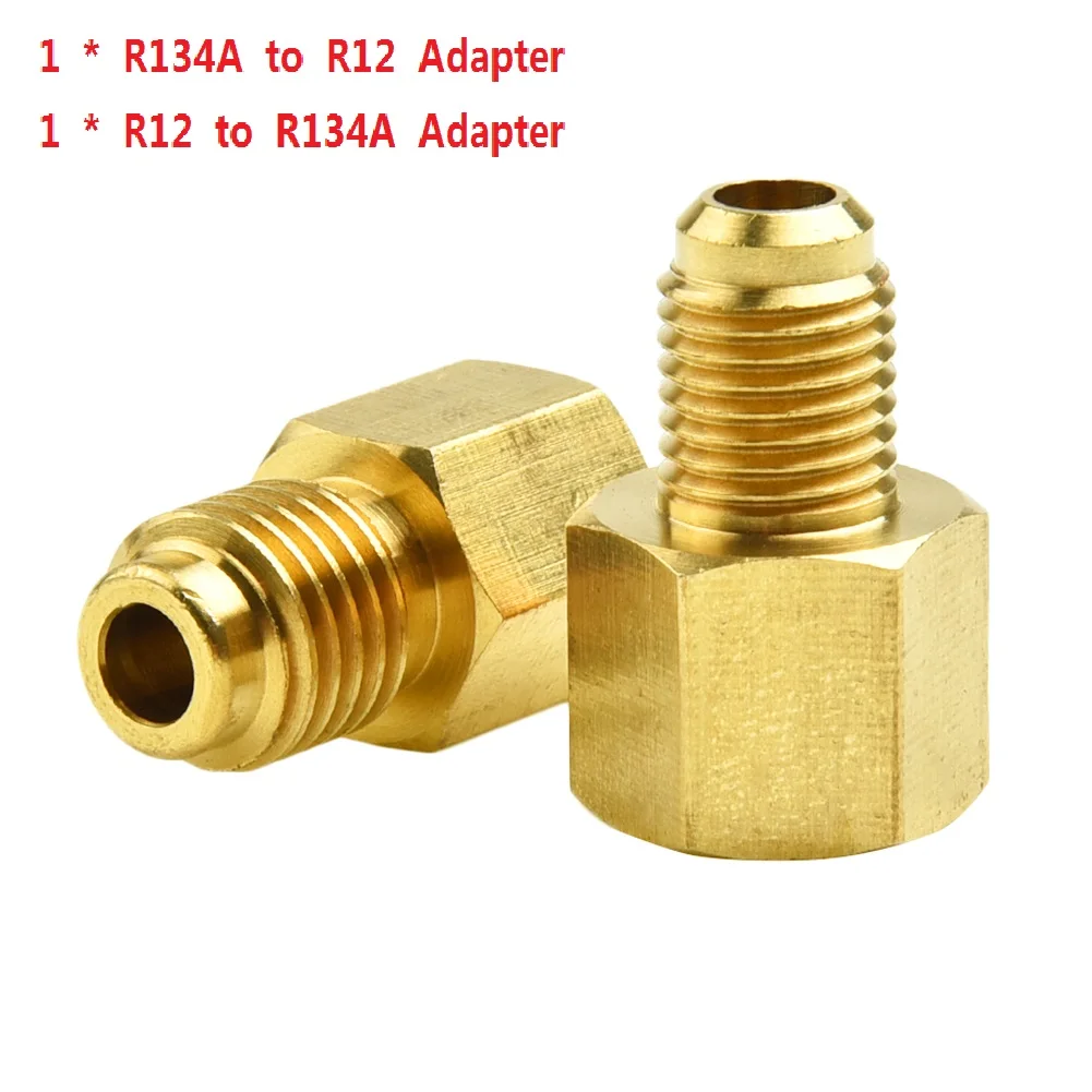 R12 to R134A Adapter Connector R12 to R134a Brass Adapter Set 1/4 Female Flare x 1/2 Male ACME Long lasting and Efficient
R12 to R134A Adapter Connector R12 to R134a Brass Adapter Set 1/4 Female Flare x 1/2 Male ACME Long lasting and Efficient