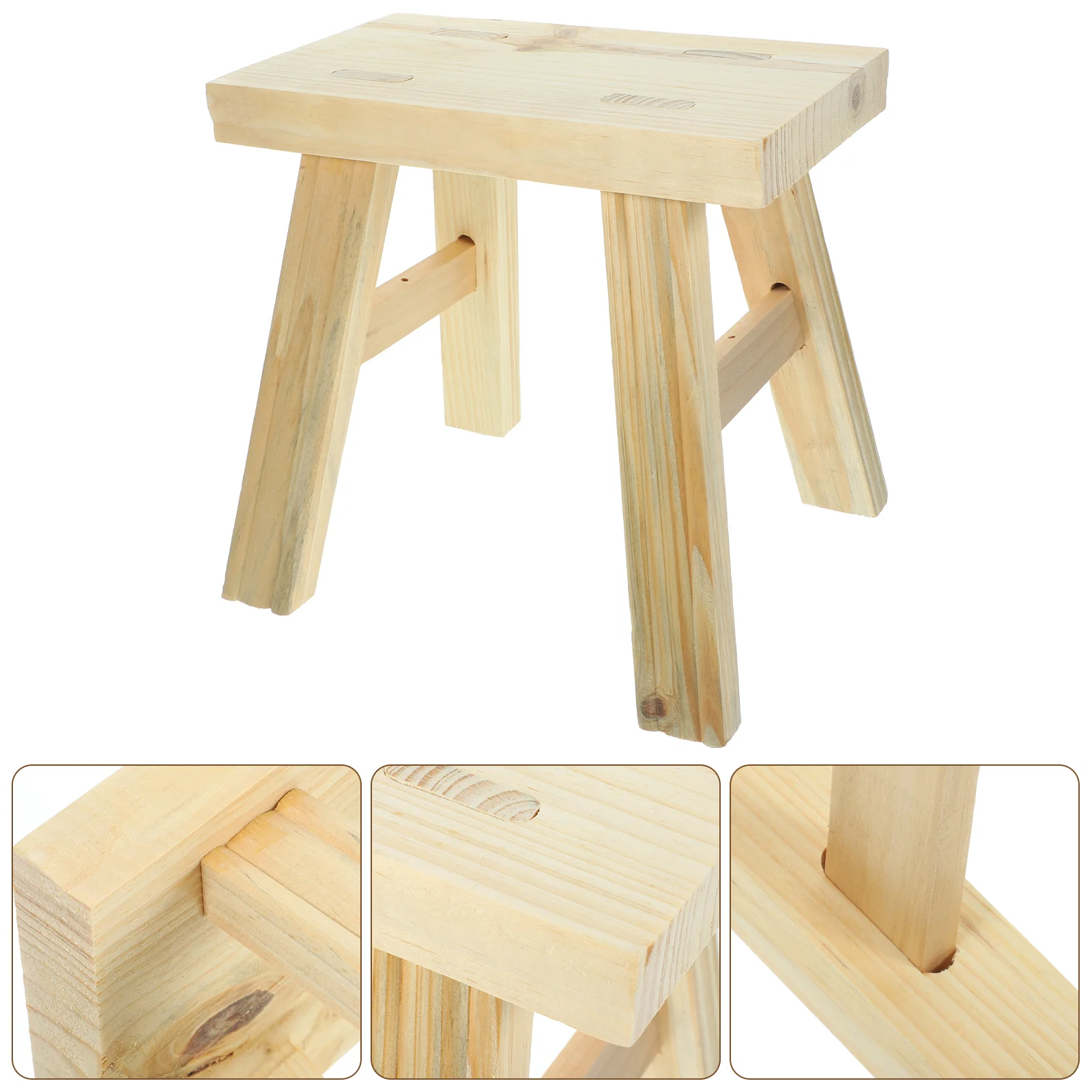 

Wooden Stool Living Room Footstool Small Step Manual Kid Bathing Furniture Children Dancing Kindergarten