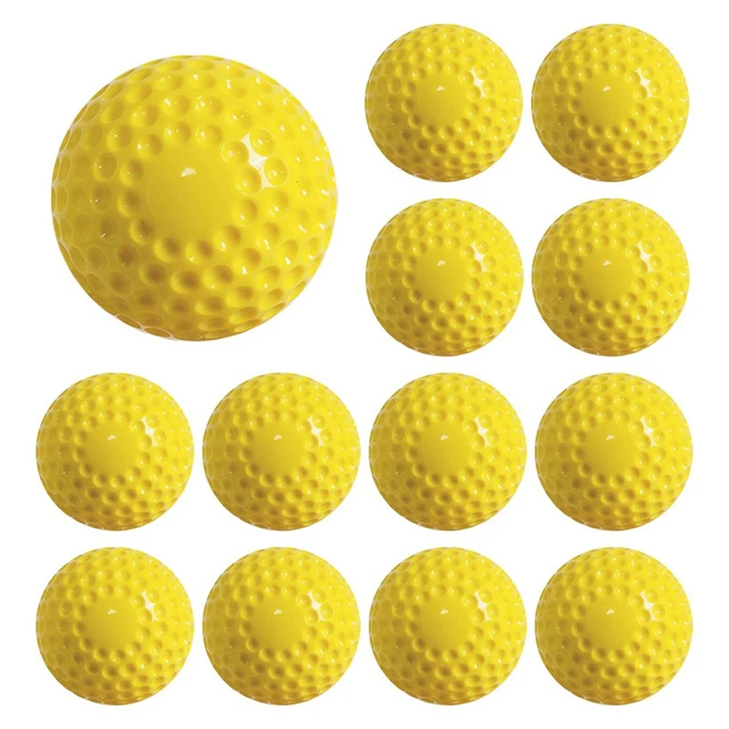 12 Pcs Pitching Machine Softballs Dimpled Softballs 12-Inch Pitching Machine Softballs For Hitting And Fielding Practice
12 Pcs Pitching Machine Softballs Dimpled Softballs 12-Inch Pitching Machine Softballs For Hitting And Fielding Practice