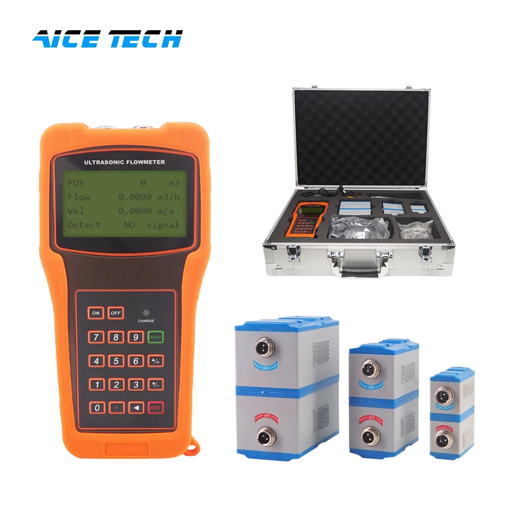 Aice Tech Digital Portable Flow Meter Ultrasonic meter Handheld China Water Sensor Clamp On
Aice Tech Digital Portable Flow Meter Ultrasonic meter Handheld China Water Sensor Clamp On