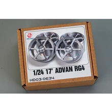 Hobby Design HD03-0634 1/24 17' Advan RG4 Wheels (Resin+Decals) Model Car Modifications Hand Made Model
Hobby Design HD03-0634 1/24 17' Advan RG4 Wheels (Resin+Decals) Model Car Modifications Hand Made Model