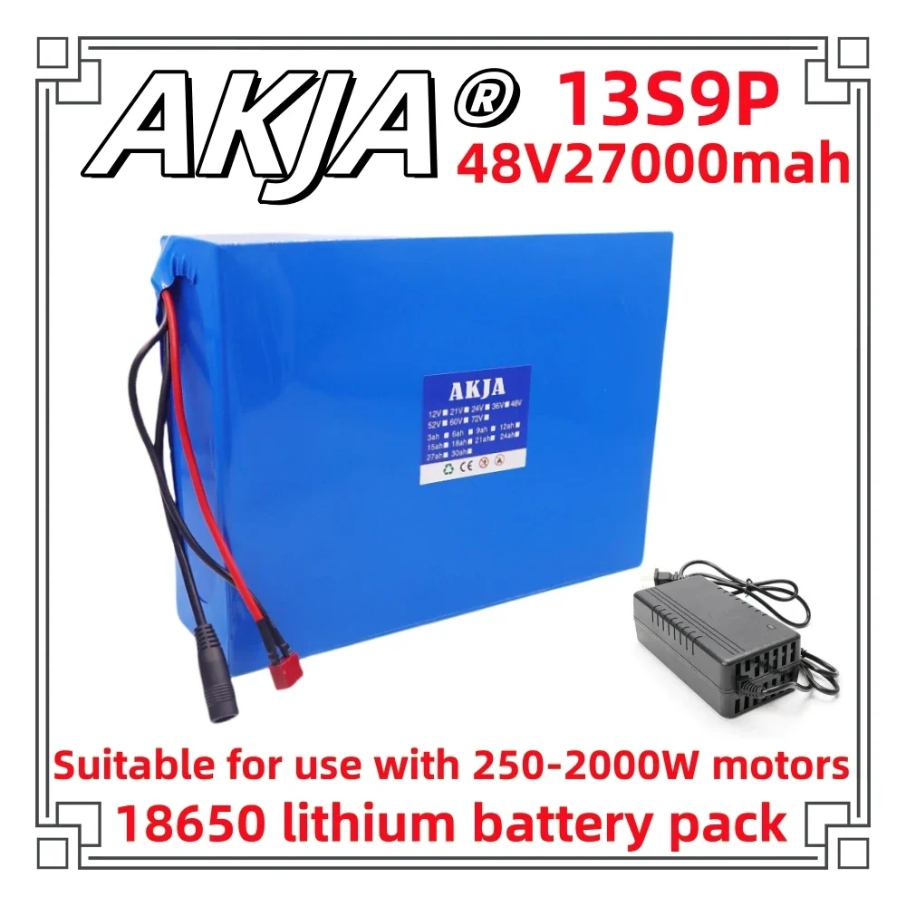 Air fast transportation New Full Capacity Power 18650 Lithium Battery 48V27ah Lithium Battery Pack 13S9P Suitable for 250-2000W
Air fast transportation New Full Capacity Power 18650 Lithium Battery 48V27ah Lithium Battery Pack 13S9P Suitable for 250-2000W
