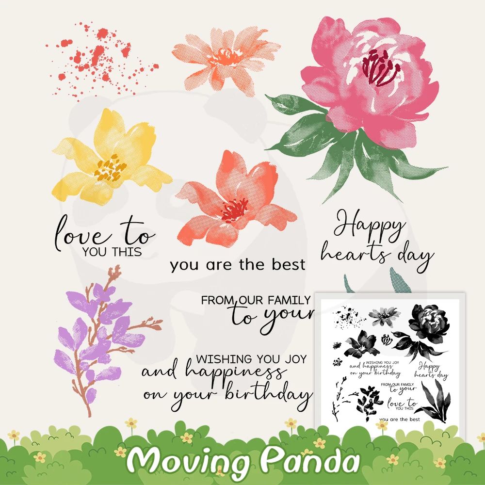 Painted Flowers Floral Cutting Dies Clear Stamps DIY Scrapbooking Supplies Metal Dies Silicone Stamps For Cards Albums Decor
Painted Flowers Floral Cutting Dies Clear Stamps DIY Scrapbooking Supplies Metal Dies Silicone Stamps For Cards Albums Decor