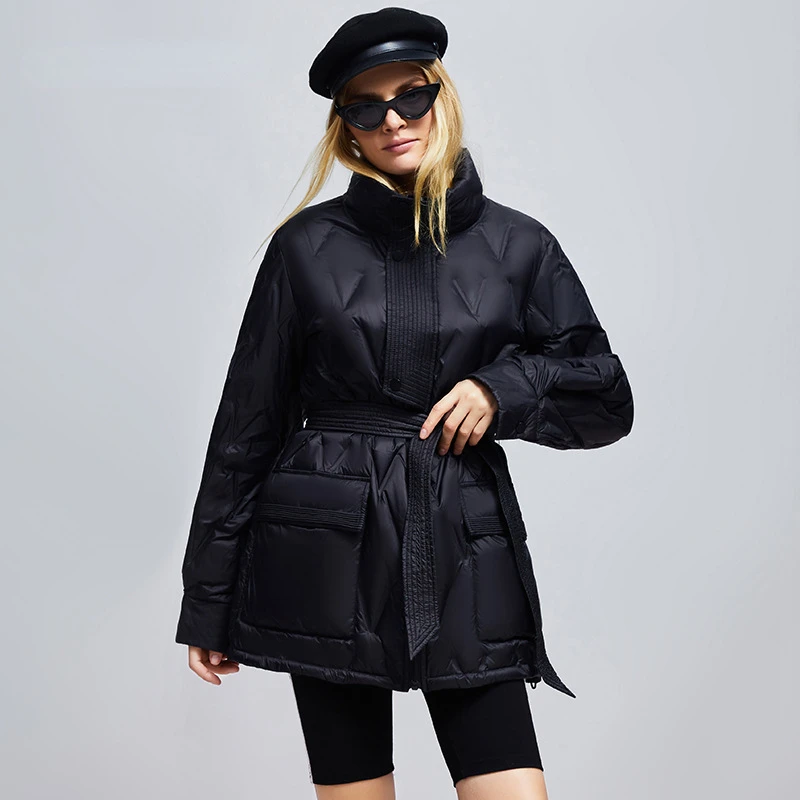 Waist tied small 90% white duck down warm down coat female 2022 winter new stand collar diamond insulation down coat EZ005
Waist tied small 90% white duck down warm down coat female 2022 winter new stand collar diamond insulation down coat EZ005