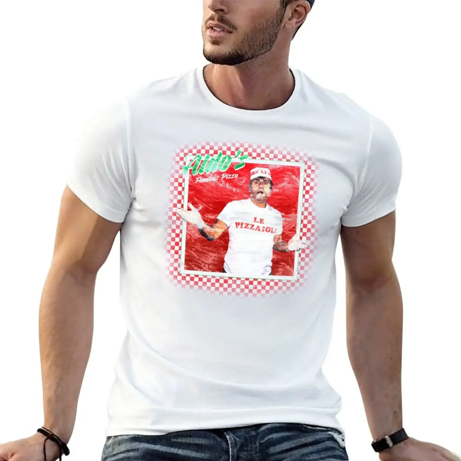 

Aldo's Famous Pizza T-Shirt animal prinfor boys oversizeds mens t shirts