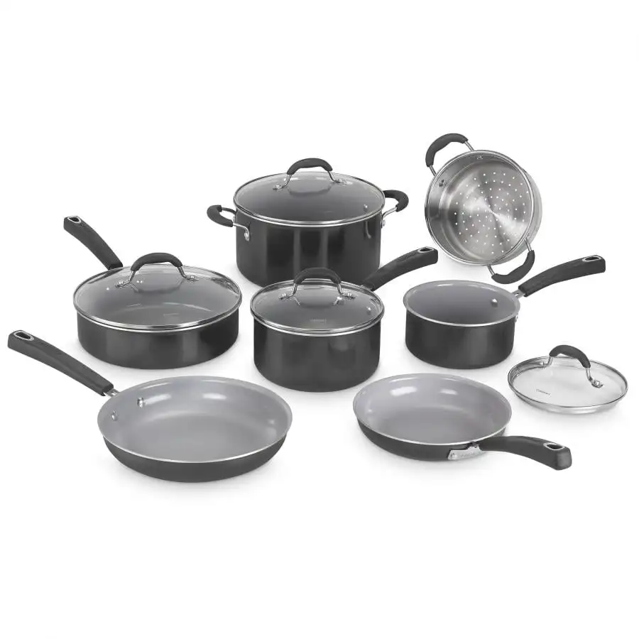 Бренд Cuisinart, преимущества, антипригарная керамика, набор посуды из 11 предметов
Бренд Cuisinart, преимущества, антипригарная керамика, набор посуды из 11 предметов