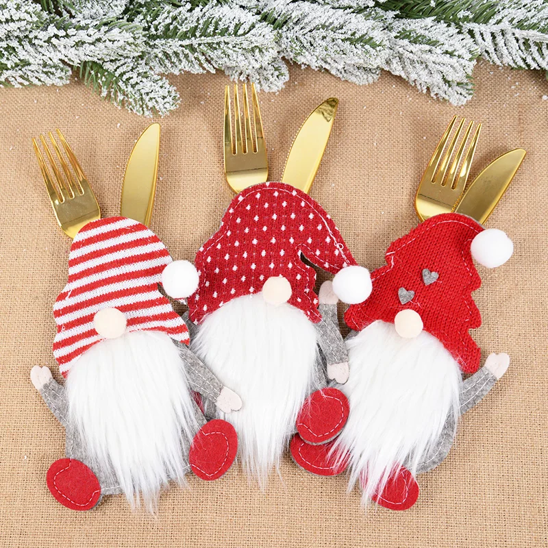 2Pcs Faceless Doll Cartoon Santa Claus Tableware Holder Bag Non-woven Fork Knife Cutlery Bag Covers Christmas Ornament Navidad
2Pcs Faceless Doll Cartoon Santa Claus Tableware Holder Bag Non-woven Fork Knife Cutlery Bag Covers Christmas Ornament Navidad