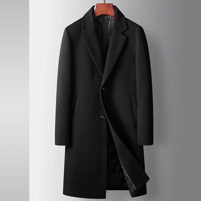 2023 Winter Mens Long Woolen Coat Mens Business Casual Slim Thicken Warm Woolen Windbreaker Outdoor Office Windproof Jackets
2023 Winter Mens Long Woolen Coat Mens Business Casual Slim Thicken Warm Woolen Windbreaker Outdoor Office Windproof Jackets